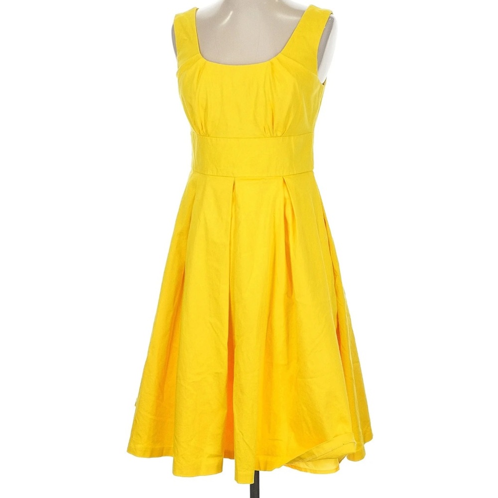 Calvin Klein Vibrant Yellow Midi Dress